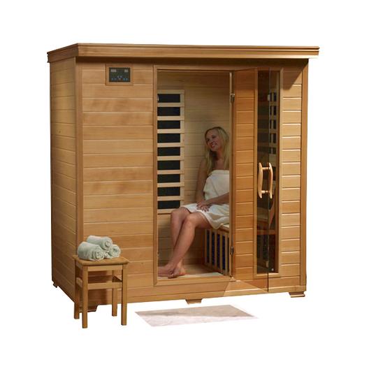 Heatwave  4-Person Hemlock Infrared Sauna with Carbon Heaters