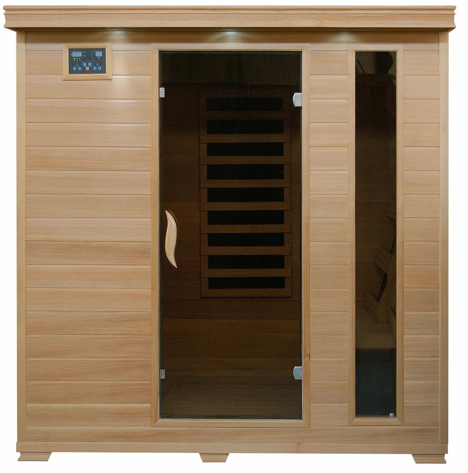 Heatwave  4-Person Hemlock Infrared Sauna with Carbon Heaters