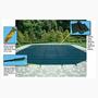 20' x 40' Rectangle Safety Cover with Center End Step, Blue 12-Year Mesh