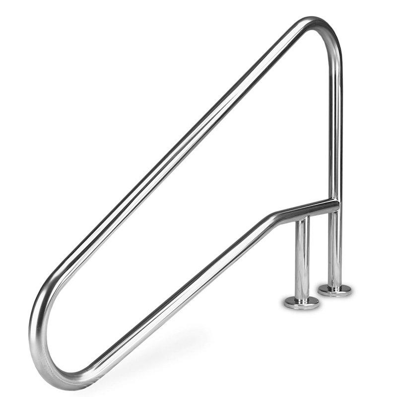Inter-Fab Deck to Deck Mounted 4-Bend Stair Rail .049in. Wall Tubing ...