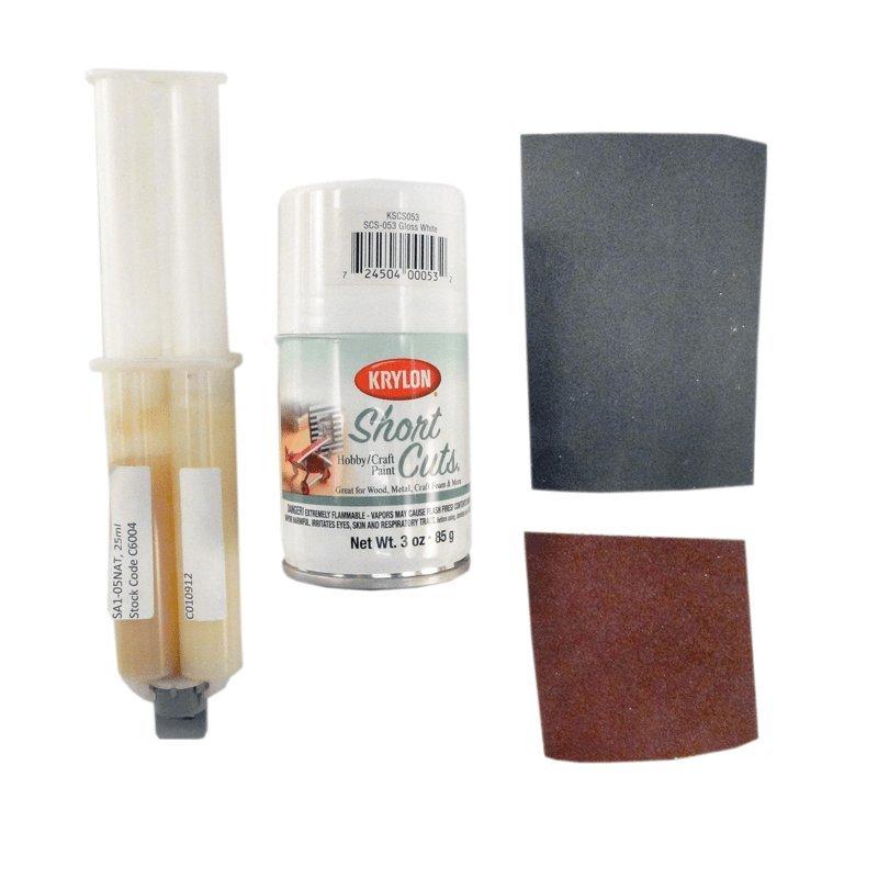 Acrylic Pool Slide Repair Kit, White