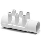 Waterway  Spa Manifold 2in S x 2in SPG 6-Port 3/4in RB