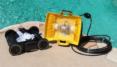 AJET122 Pool Rover S250 Robotic Pool Cleaner In The Swim