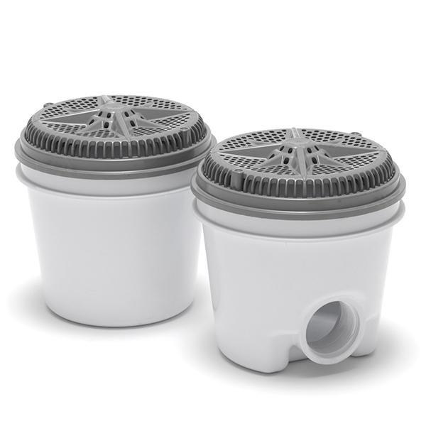 8in. Starguard, 2in. Side Port, 2 Pk, Grey, ANSI Ok
