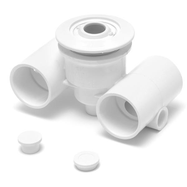 Waterway  Hydro Gunite Spa Jet 1-1/2in Slip x 1-1/2in Slip Directional Eye White