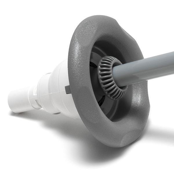 Waterway - Power Storm Gunite Handheld Jet Five-Scallop 10 GPM Spa Jet Internal, Gray