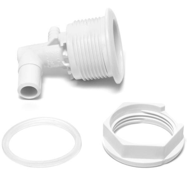 Mini-Storm 3/4in. Smooth Barb x 3/8in. Ribbed Barb Shur-Grip Spa Jet Body Assembly