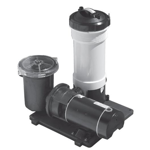 TWM 100 sq. ft. Above Ground Cartridge Filter With 1HP Single Speed Pump With Trap | Pool Supply
