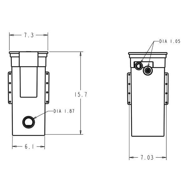 Letro Auto-Fill  with Fluidmaster Valve (Gray)