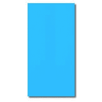 Overlap 18' x 38' Oval Blue 72 in. Expandable Depth Above Ground Pool Liner, 25 Mil