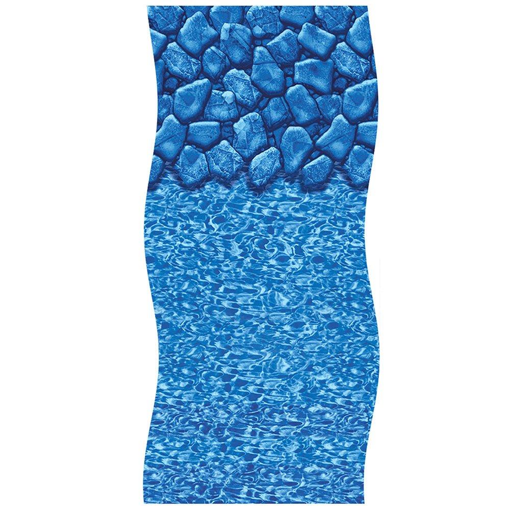 Beaded 18' x 38' Oval Boulder Swirl 52 in. Depth Above Ground Pool Liner, 20 Mil