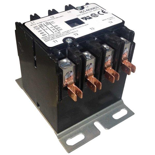 Contactor, 4 Pole 240V 50A