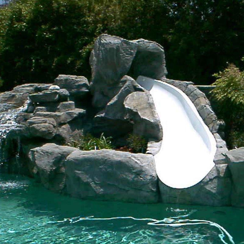 S.R Smith  BigRide Right Turn Complete Pool Slide Pewter Gray