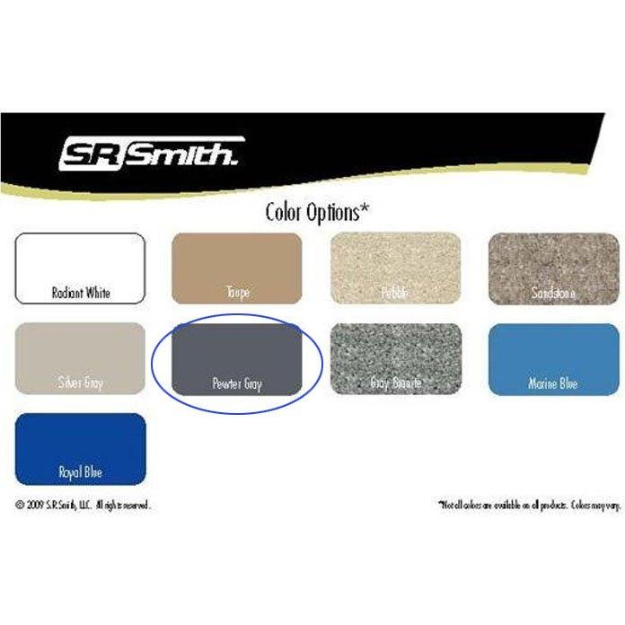 BigRide Right Turn Complete Pool Slide, Pewter Gray