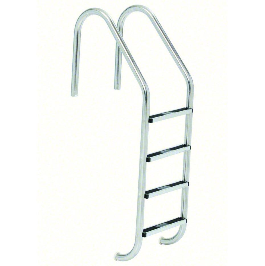 23in. Commercial 4-Step Ladder and Stainless Steel Treads (.109in.)