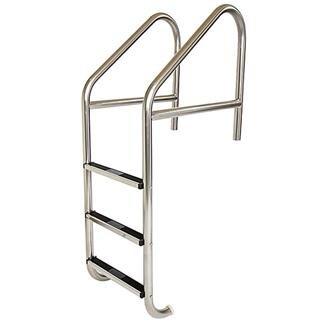 24in. Commercial 3-Step Ladder with Cross Brace Marine Grade