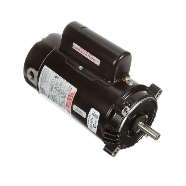 Century A.O. Smith - 56C C-Face 1/2 HP Single Speed Full Rated Pool Filter Motor, 8.0/4.0A 115/230V