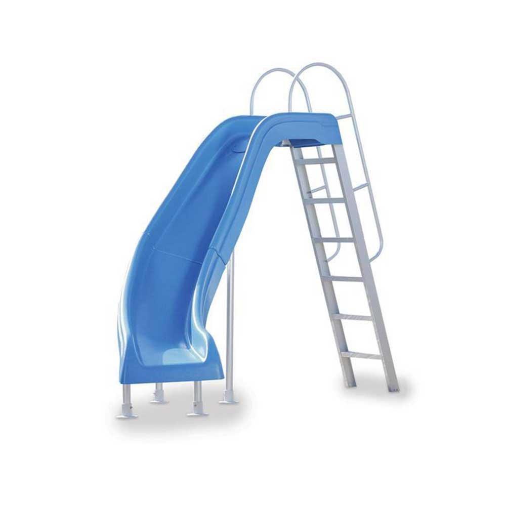 City 2 Left Turn Complete Pool Slide, Blue