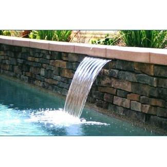 Oreq  Custom Cascade 1000 Series Waterfall ABS Plastic Gray 12" with 1-1/2" Standard Lip