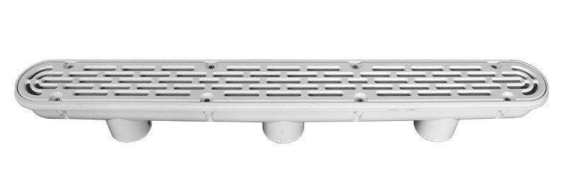 Aquastar  32in Channel Drain Flat Grate Anti-Entrapment Suction Outlet Cover White