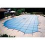 Ultralight Solid Safety Cover 20' x 40' Rectangle with Center End Step, Blue - 20 yr Warranty
