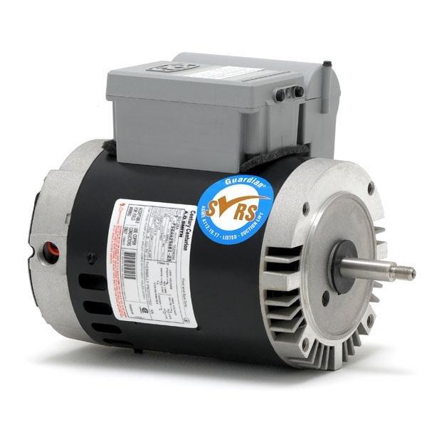 Guardian 56J C-Face 1-1/2 HP Single Speed SVRS Pool and Spa Motor, 18.6/9.3A 115/230V