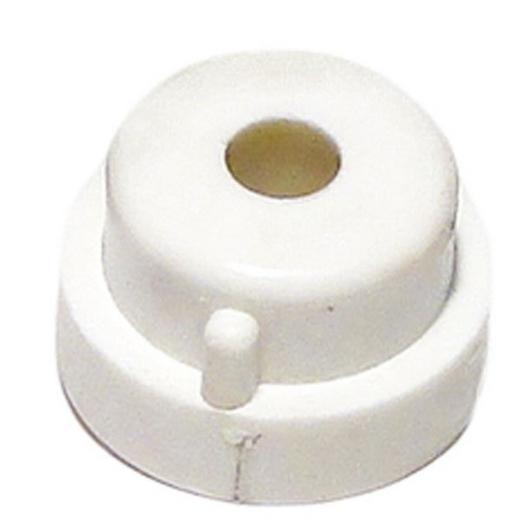 Aquabot  Pool Cleaner Bushing (White Plastic with Hole Fastens to Side Plate for Non-Sliding Fixed-Wheel Axle)