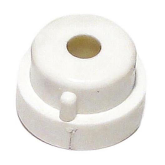 Aquabot  Pool Cleaner Bushing (White Plastic with Slot Fastens to Side Plate for Sliding Free-Wheeling Axle)