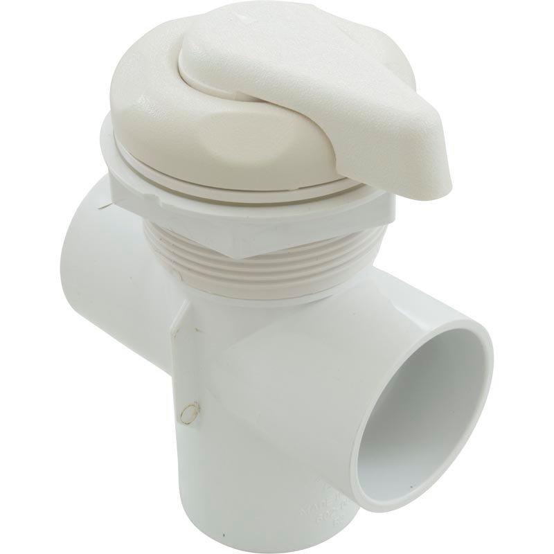 Waterway  Diverter Valve 2in Vertical 2-Port 5-Scallop White
