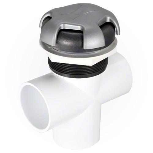Diverter Valve, 3 Way, 2in. Slip, Crown Handle, Graphite Gray/Silver ...