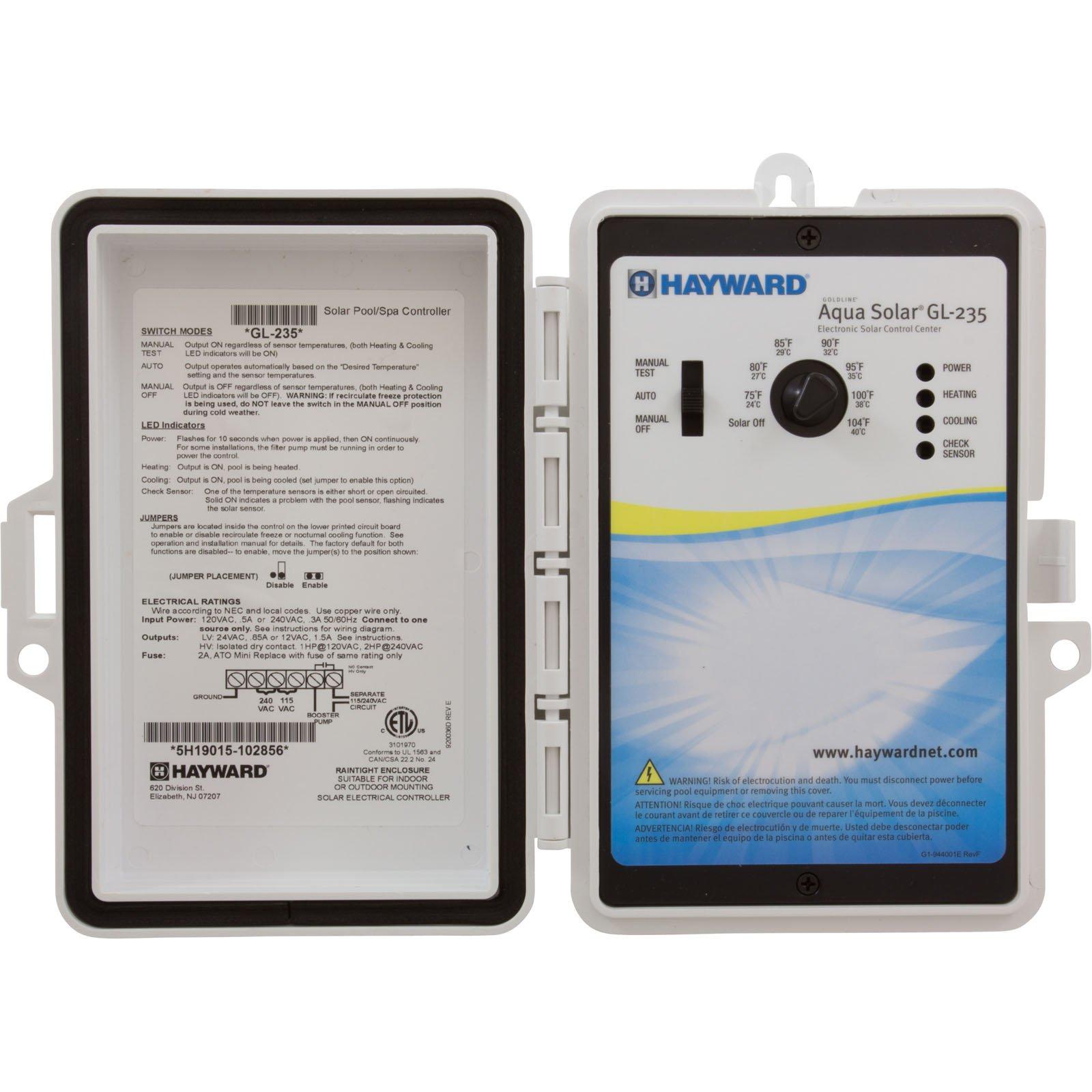 Hayward GL235 AquaSolar Dual Differential Solar Pool Control Leslie