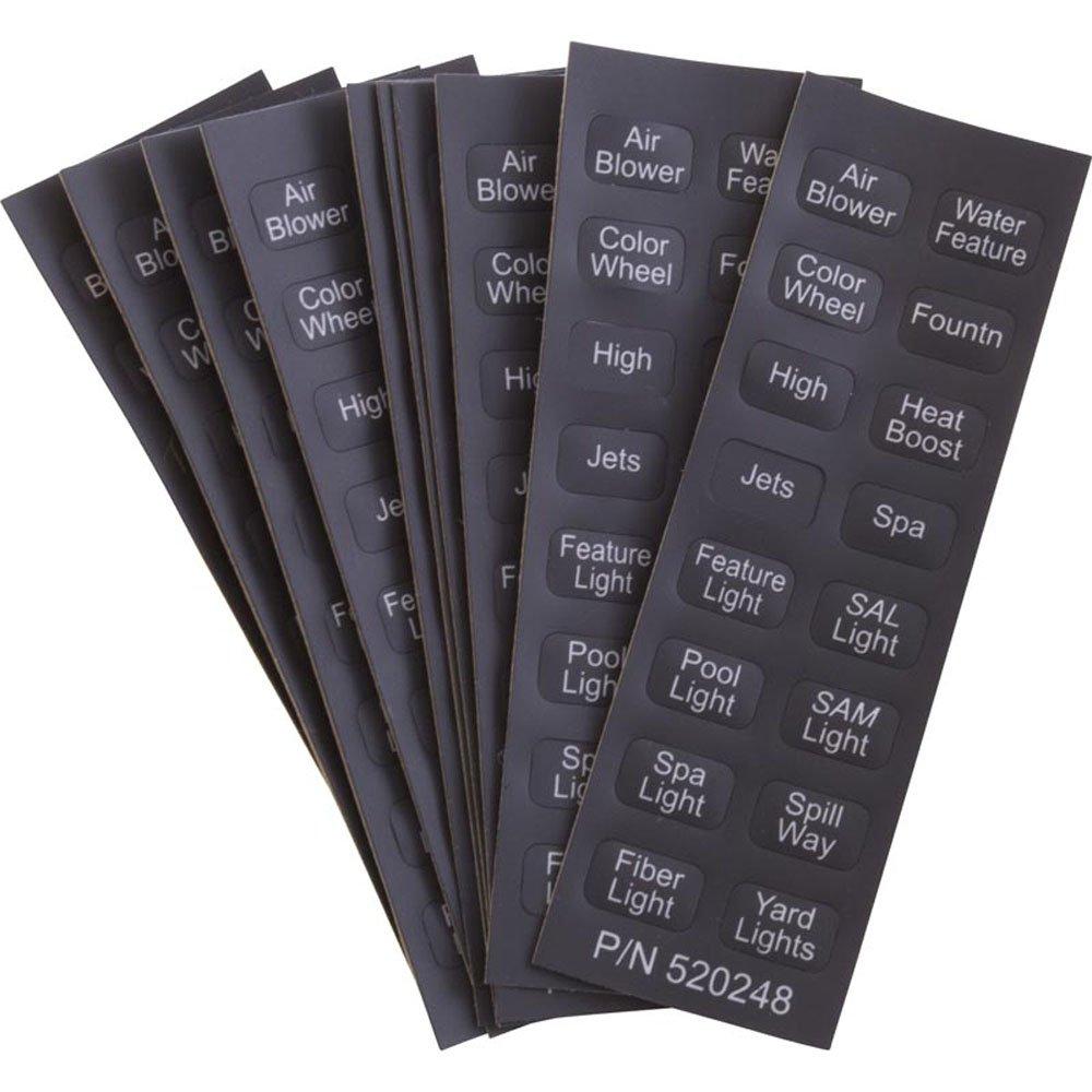 Pentair - Label Set for Wireless Remote (10)
