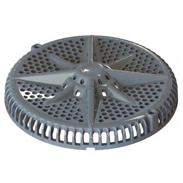 8in. Starguard, 2in. Bottom Ports, 2 Pk, Grey, Ansi Ok