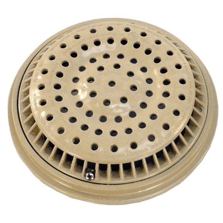 Waterway  Av Frame and Cover 8in Round Beige ANSI Ok