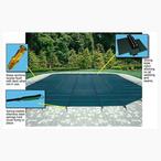 Arctic Armor  18 x 36 Rectangle Safety Cover with Center End Step Blue 12-Year Mesh