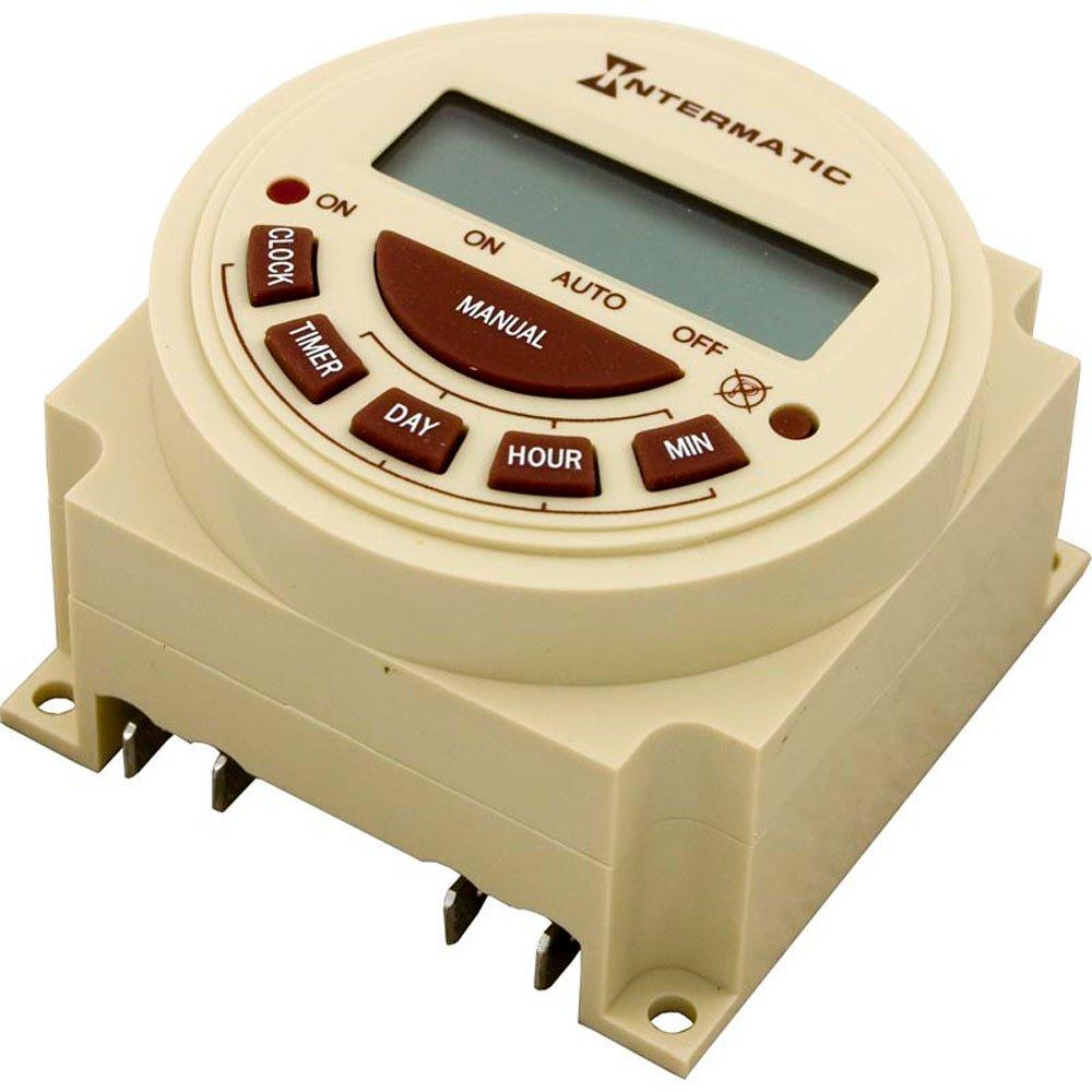 Intermatic  Timer Intermatic,SPST Panel Mount,115v,20A 7day Electric