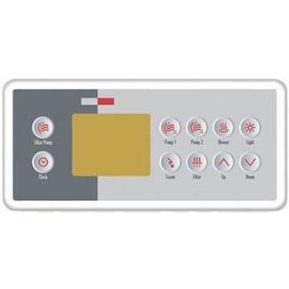 Gecko  TSC-4 Ten Key Topside Keypad Bundle with Three Pump Overlay for M-Class Spa Control Systems