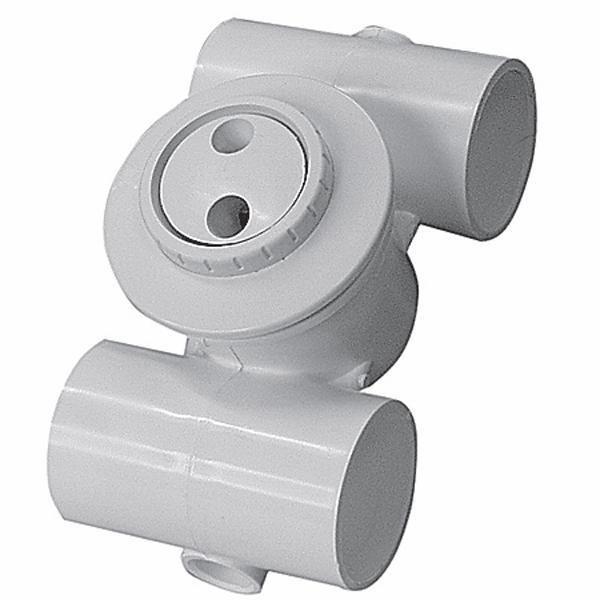 Waterway - Hydro Gunite Spa Jet 1-1/2in. Slip x 1-1/2in. Slip Roto Eye, White