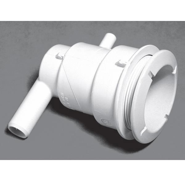 Waterway  Poly Gunite 3/8in Ribbed Barb Air x-3/4in Ribbed Barb Water Ell Jet Body Assembly