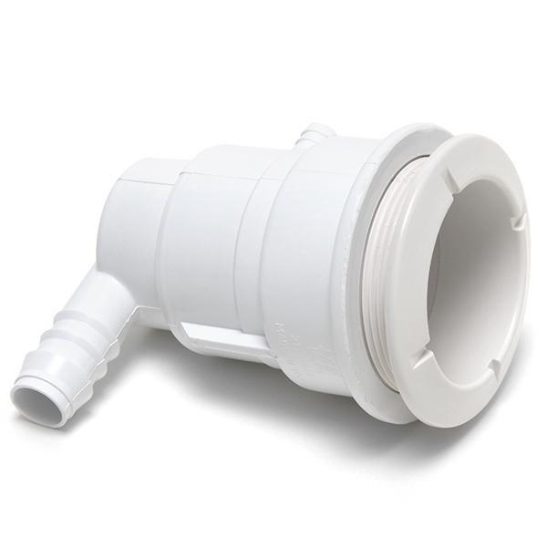 Waterway  Poly Gunite 3/8in Ribbed Barb Air x-3/4in Ribbed Barb Water Ell Jet Body Assembly