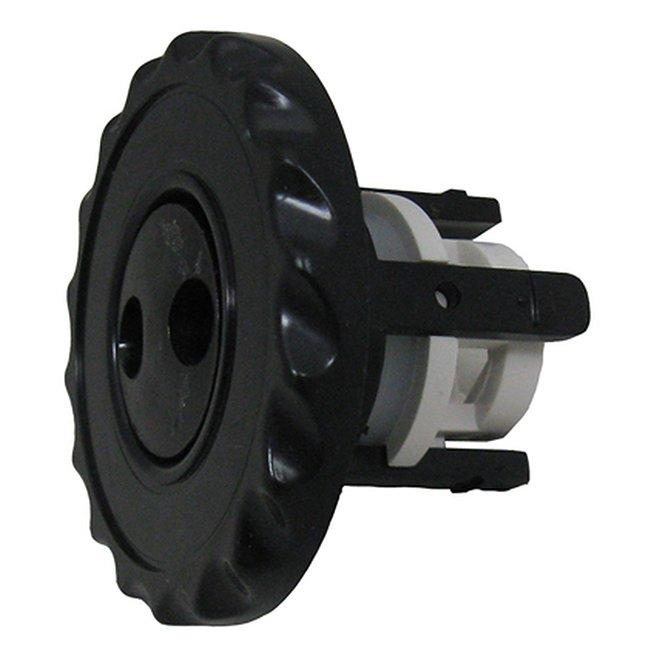 Waterway - Mini Gunite Pulsator Scalloped Spa Jet Internal, Black
