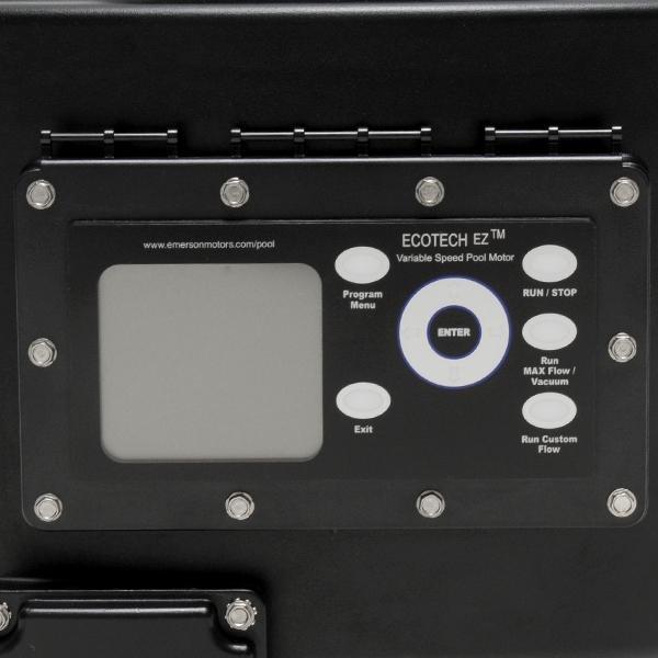 Emerson 56Y Square Flange EcoTech EZ Variable Speed 3HP Pool and Spa Motor