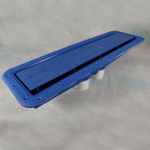 A&A Manufacturing  Single Suction AVSC Vinyl Liner Channel Drain  White