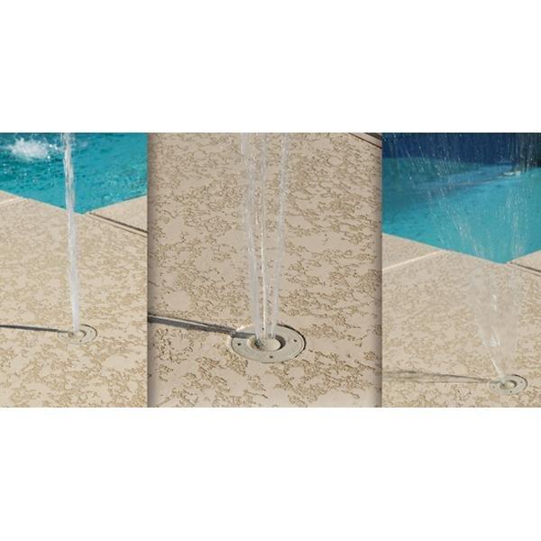 A&A Manufacturing  Trio Deck Jet Fountain with Three Spray Options  Tan