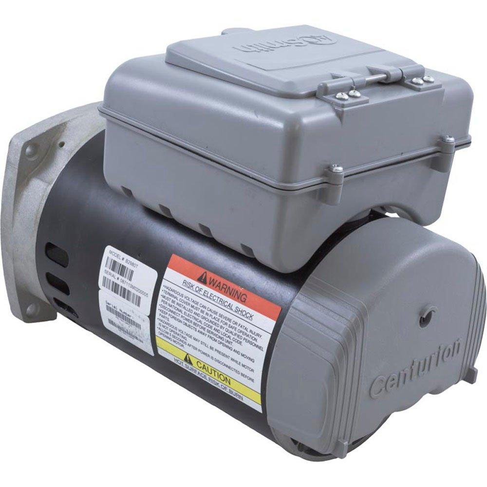 Premium Square Flange 3/4 or 0.10 HP Dual Speed Pool and Spa Motor, 115V