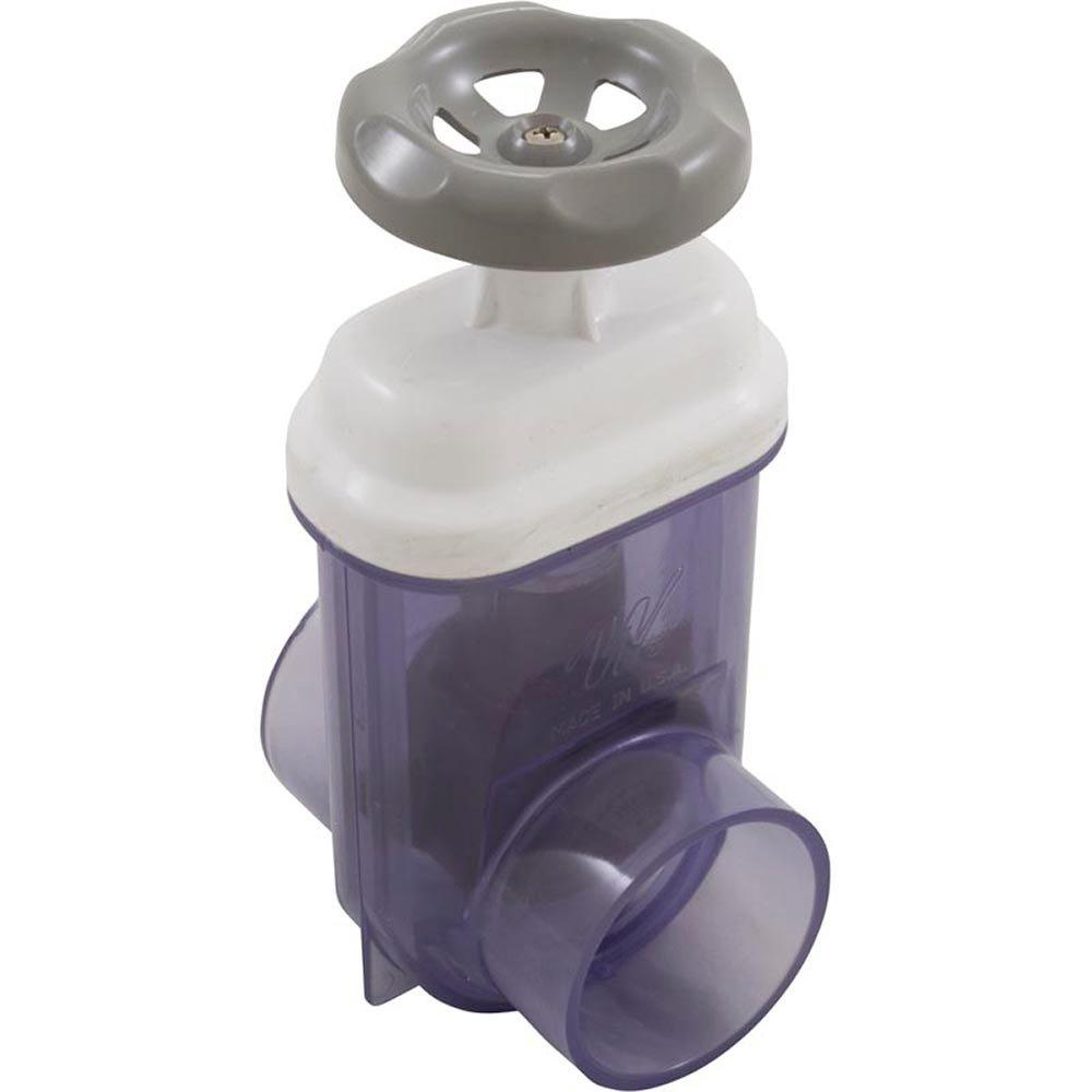 Waterway Gate Valve 2in. S x 2in. S WhiteClear Leslie's Pool Supplies