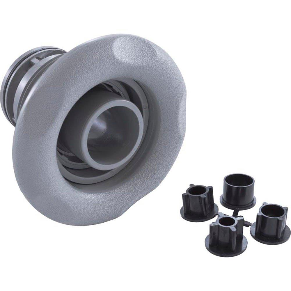Power Swim Snap-In Spa Jet Internals with Five-Scallop Escutcheon, Gray