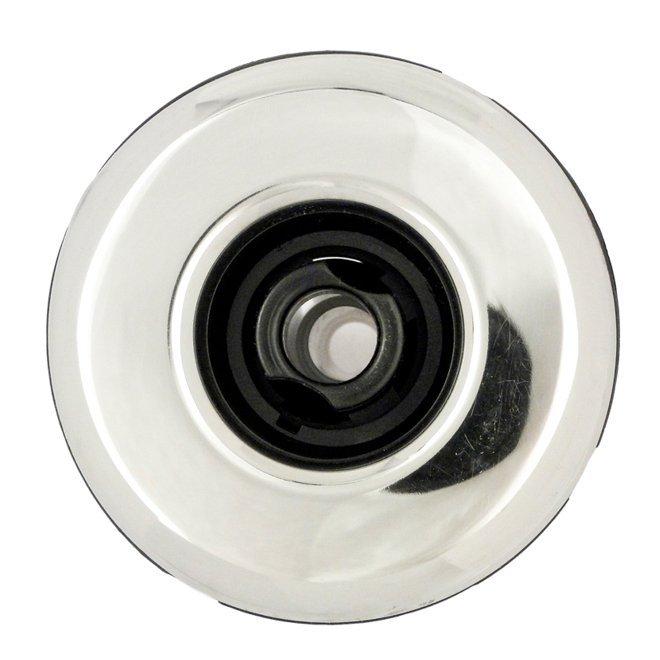 Waterway  Mini-Storm Directional Snap-In Spa Jet Internals with Metal Escutcheon Black