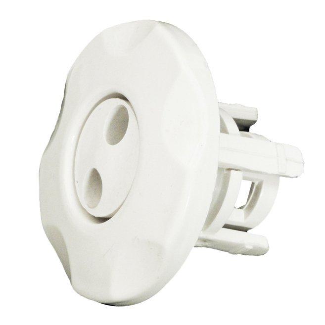 Mini Adjustable Spa Jet Pulsator Eyeball Assembly, White