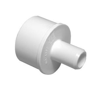 2in. SPG x 3/4in. Straight Barbed Adapter, White